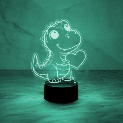 3D Illusion Crocodile Night Light for Children with 7 Color Changing Light & Touch Control Christmas Birthday Gifts Suitable for Boys Girls
